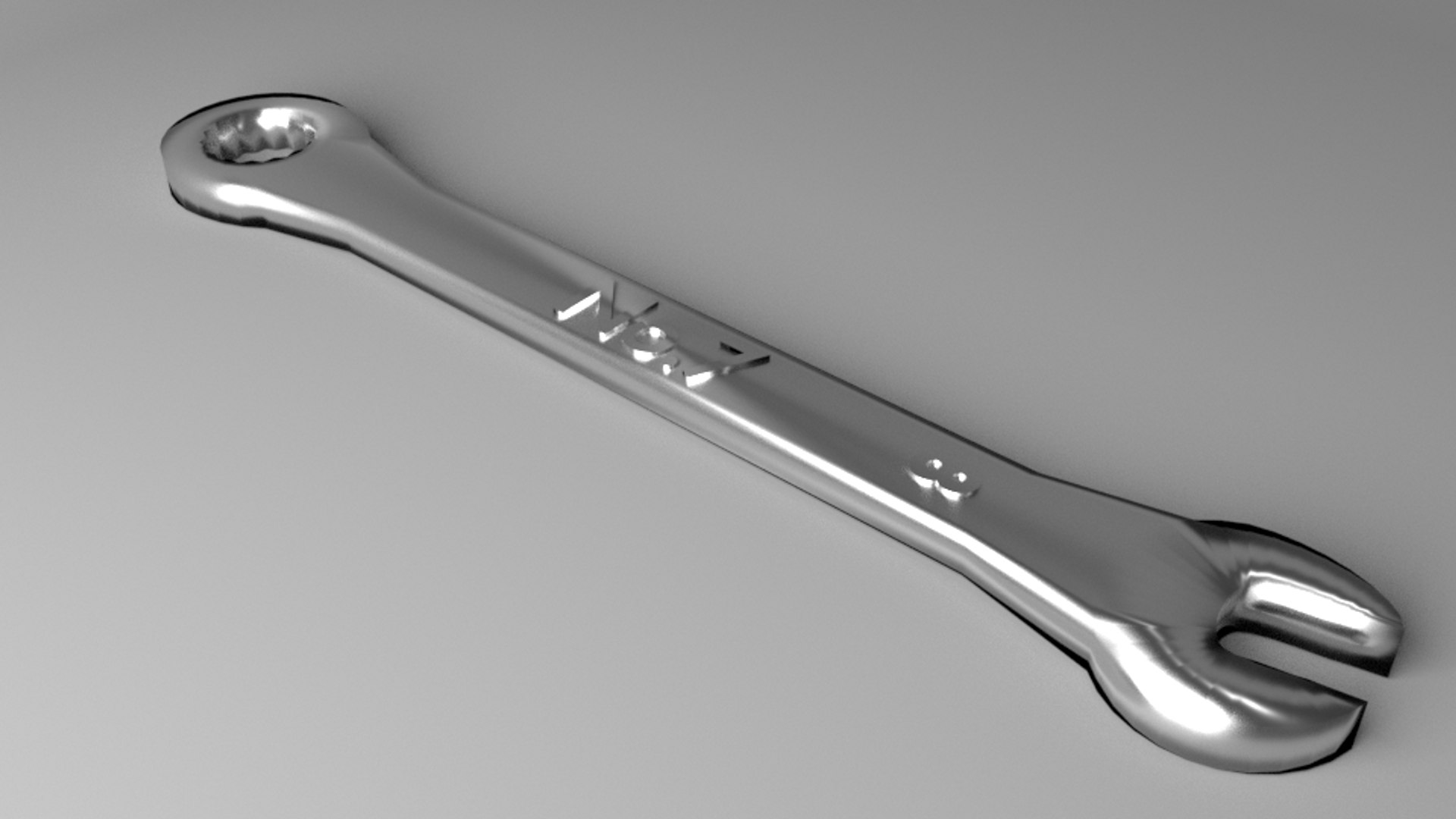 3D Spanner Size 8 Model - TurboSquid 1590427