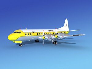 propellers l188 electra lockheed 3d model