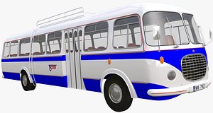 historical bus 3d fbx