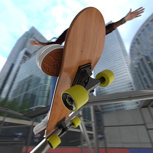 Cruiser Skateboard 3D model