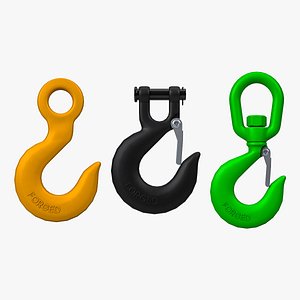 3D Lifting Hooks Collection