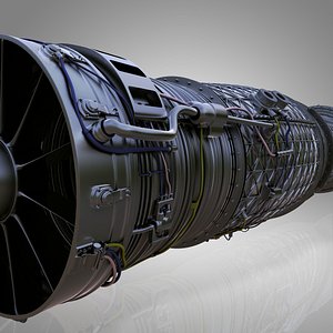 engine jet 3d obj
