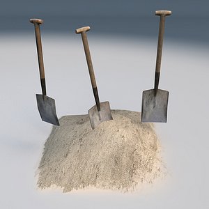 shovel level 3d model