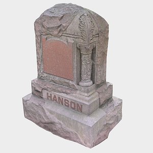 tombstone stone 3D model