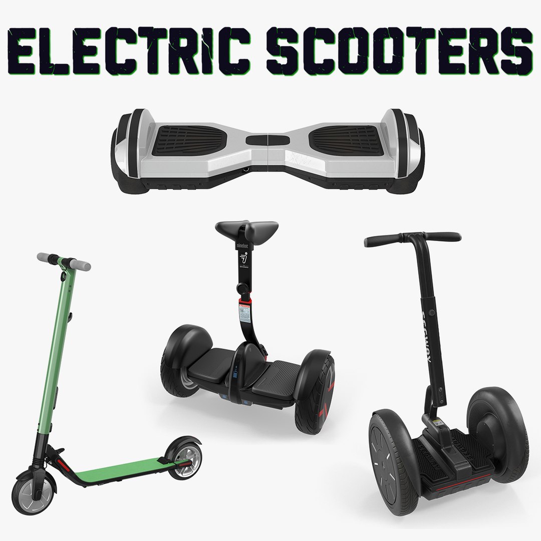 Electric Scooters Collection 3D model preview