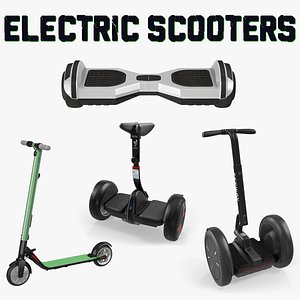 electric scooters 3D model