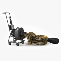 FumeCaddie Vehicle Exhaust Extractor Rigged for Cinema 4D