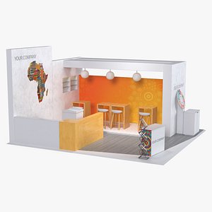 Cozy Stand for Trade Show 3D model