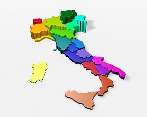 3D italy regions
