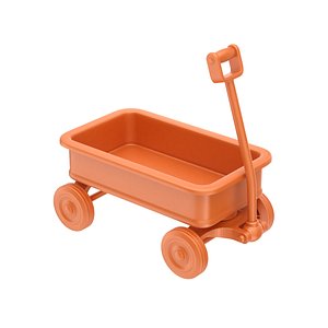 3D Printable Child Wagon Toy model