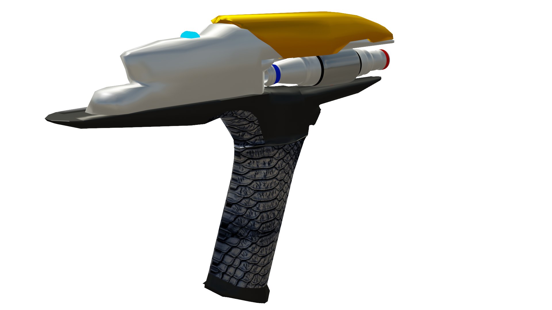 3D electric gun hand phaser model - TurboSquid 1690718