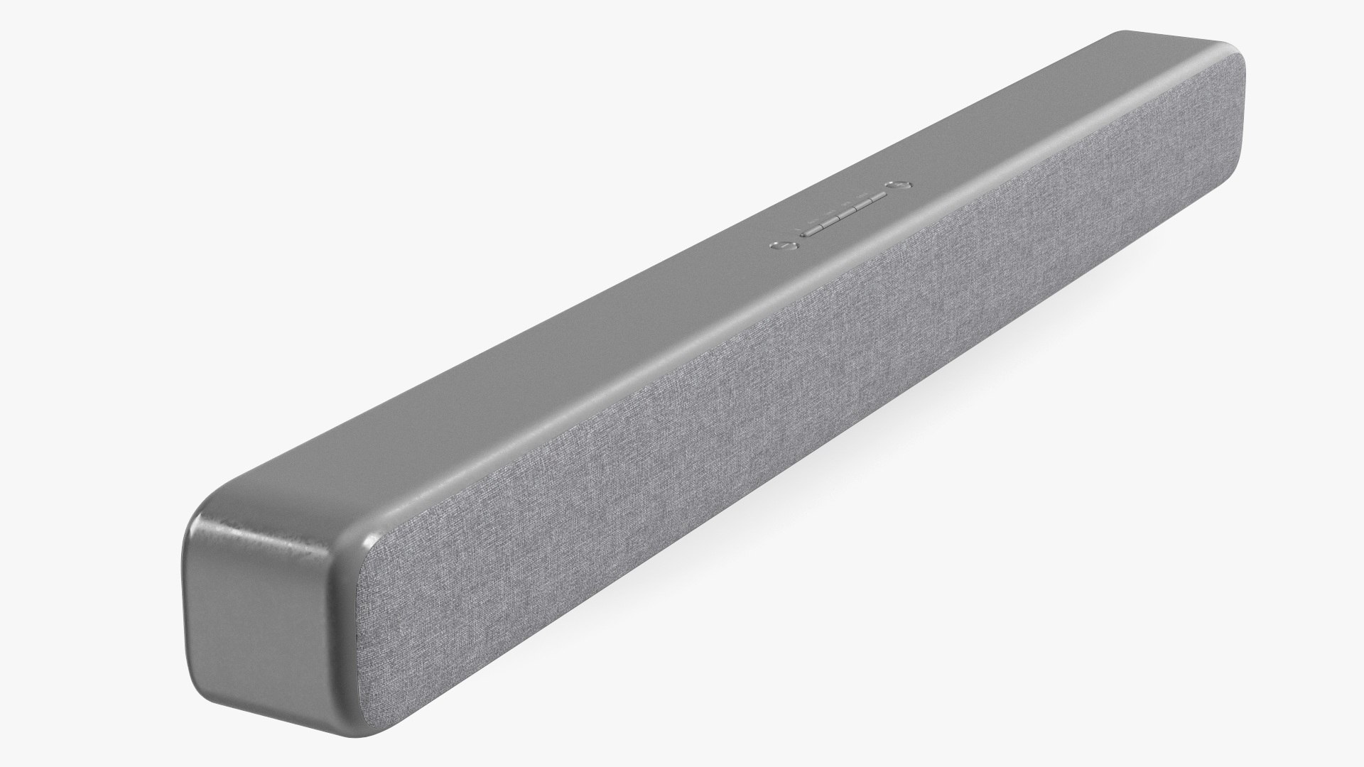 TV Soundbar Grey 3D model preview