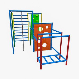 children s swedish wall objects 3d model