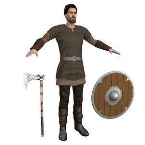 3D viking rigging man