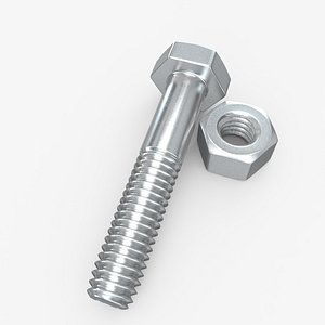 nut bolt 3d max