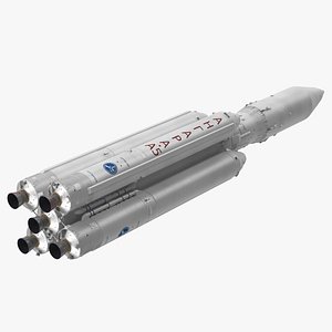 3D Angara A5 Heavy Lift Launch Vehicle model