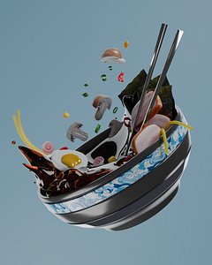 3D Ramen model