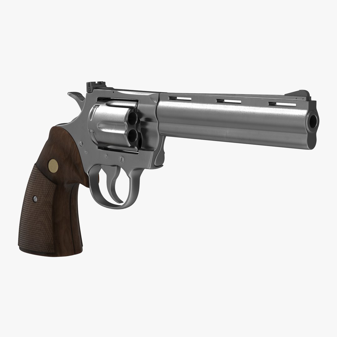 Generic Revolver 3D model preview