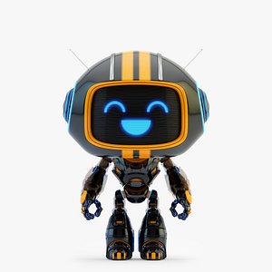 lovely black robot - model