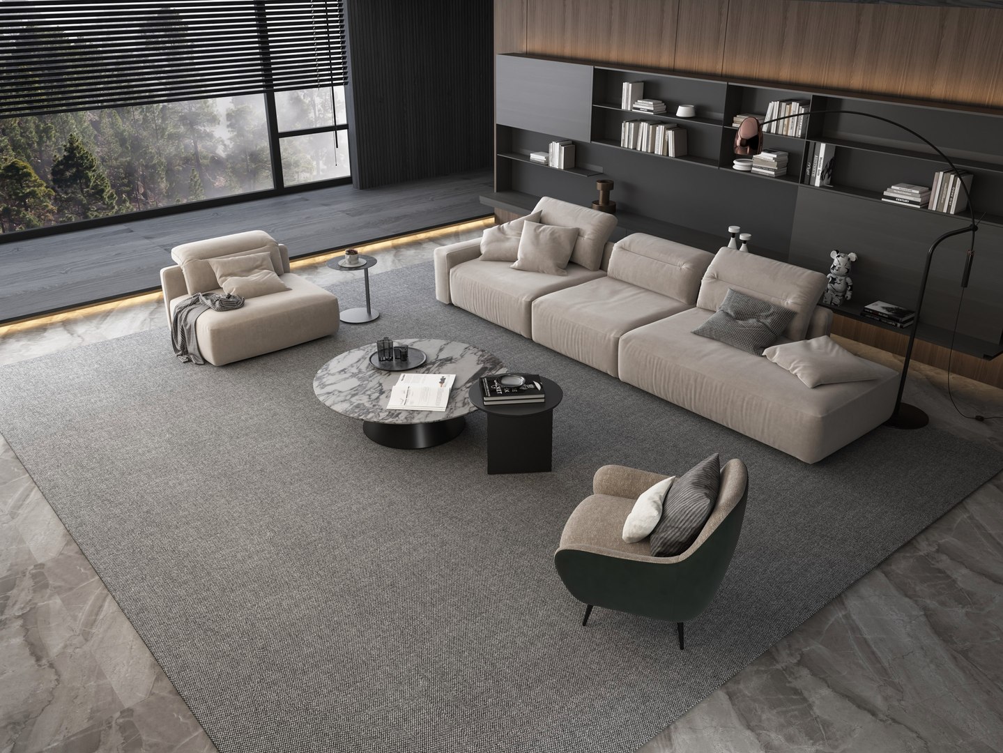 3D Modern living room model - TurboSquid 2079616