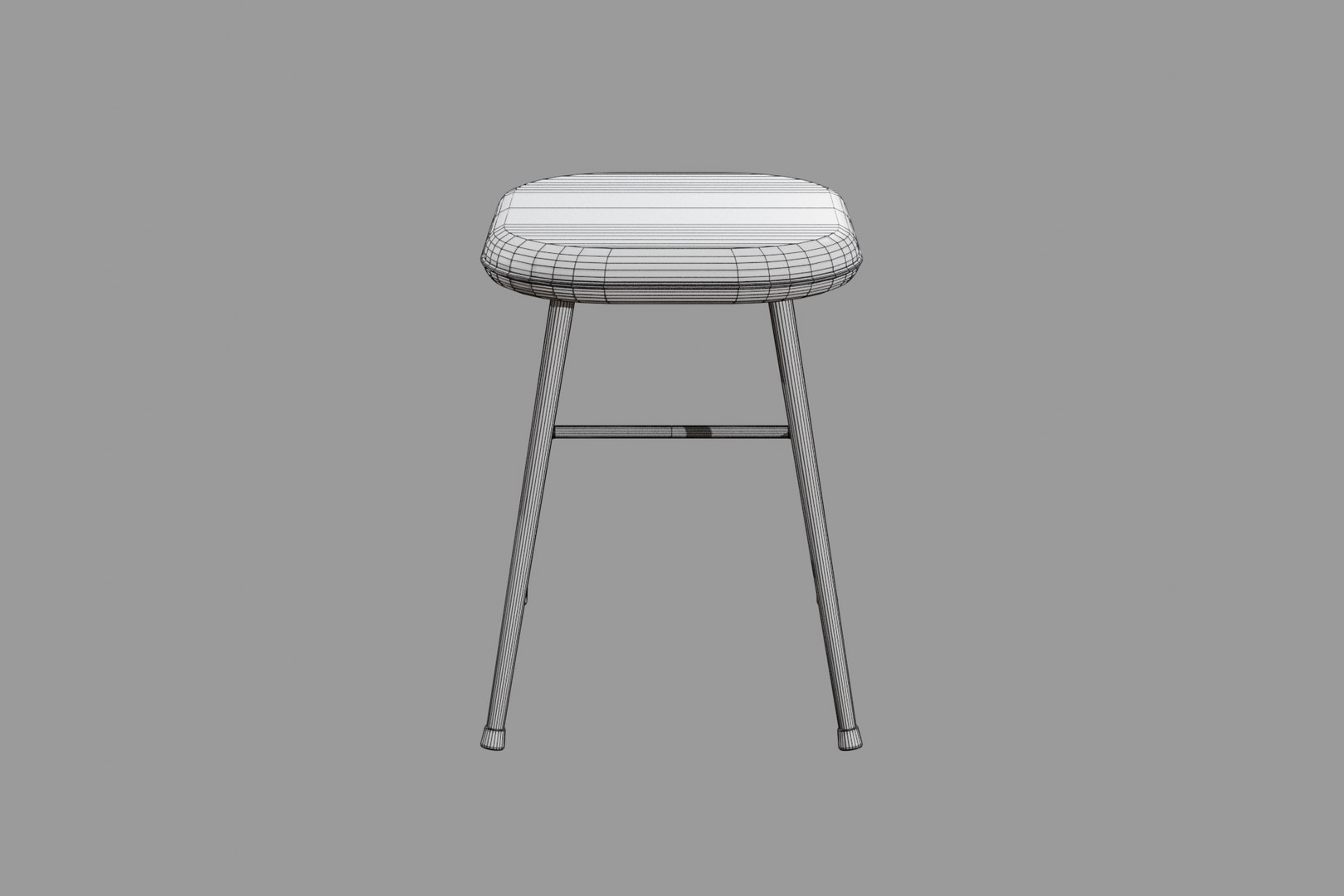 Stool metallic model - TurboSquid 1554722