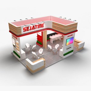 EXHIBITION STAND 221002 40 Sqm 3D model
