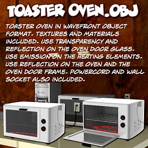 3d toasteroven toaster oven