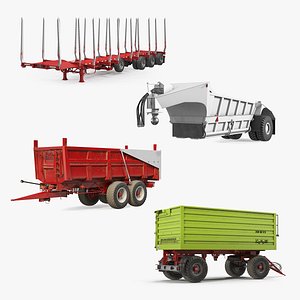 3D model Trailers Collection 8