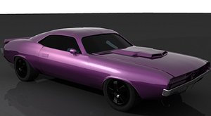 3ds max 1970 dodge car