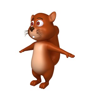 squirrel cartoon model