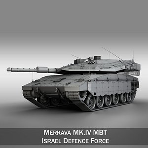 merkava iv tank 3d model
