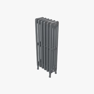 Classic Cast Iron Radiator 4C6 3D model