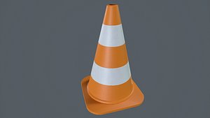traffic coner - PBR Game Ready model Low-poly 3D model
