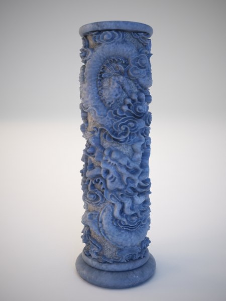 modelo 3d Columna de dragón - TurboSquid 1041429