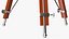 Lampada da ricerca retrò con treppiede in legno attrezzato