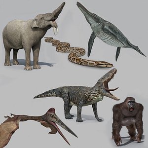 Ancient creatures pack 3D