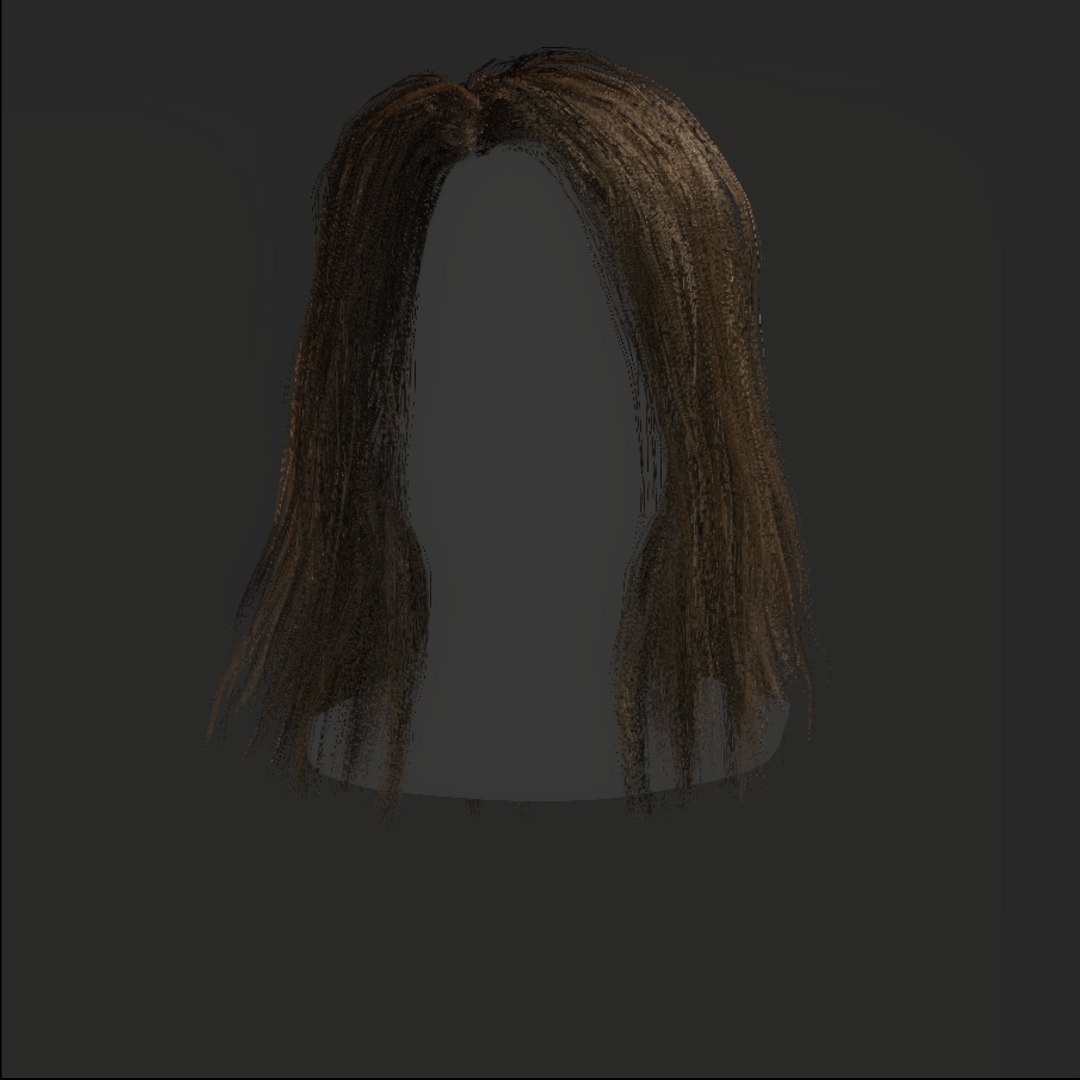 3D Female Hair - 027 - TurboSquid 1773182