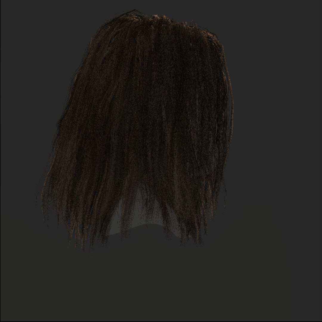 3D Female Hair - 027 - TurboSquid 1773182