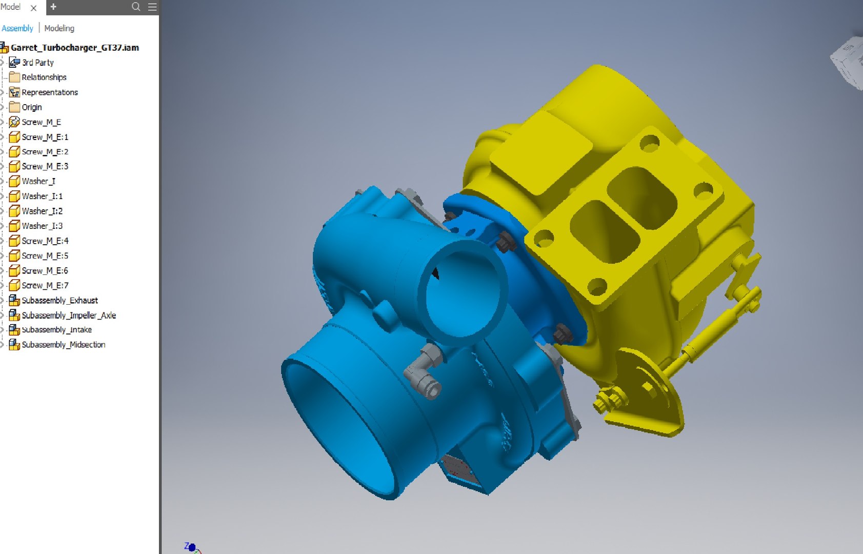 3D Car turbocharger 3D model model - TurboSquid 1932679