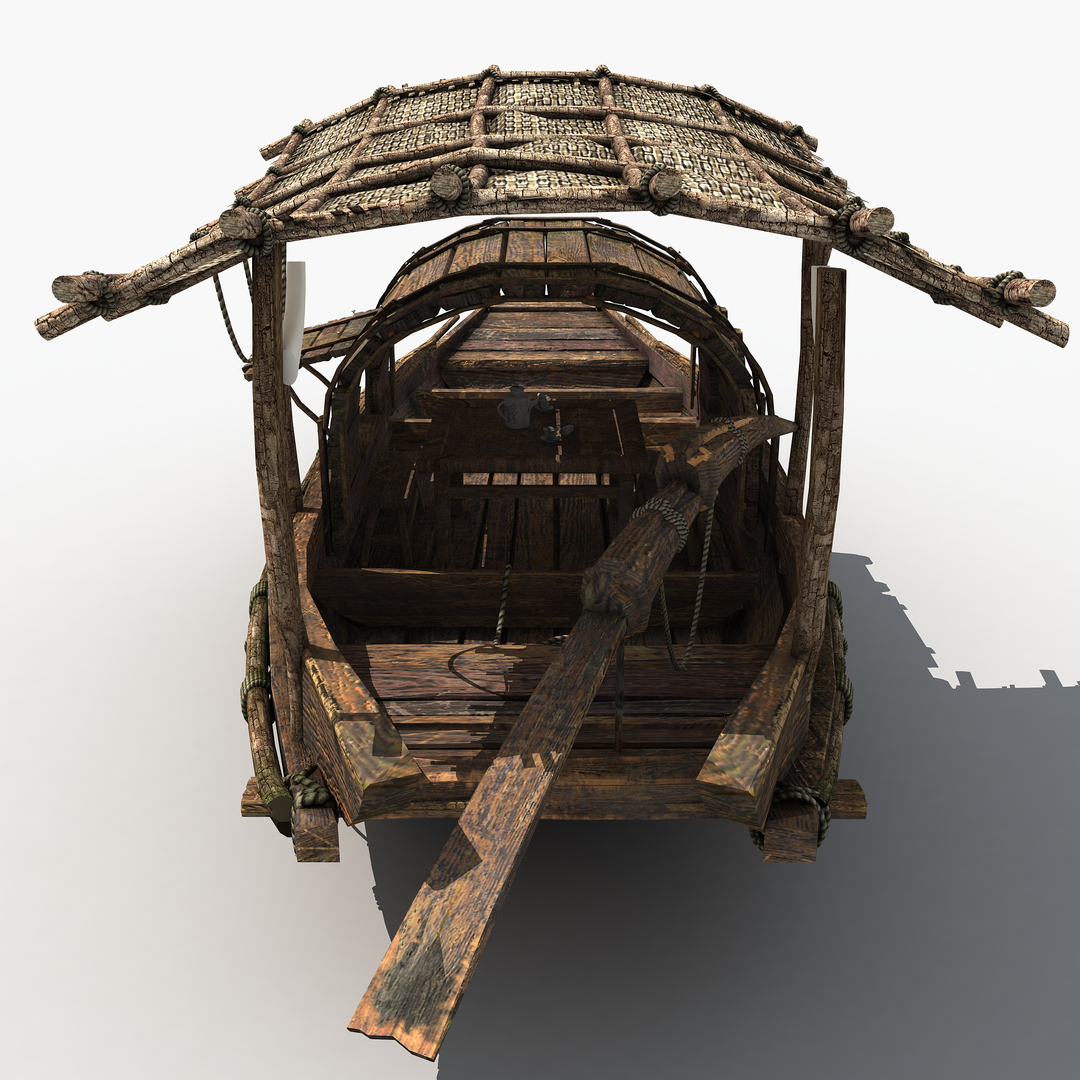 3D модель Древняя китайская лодка - TurboSquid 1521443