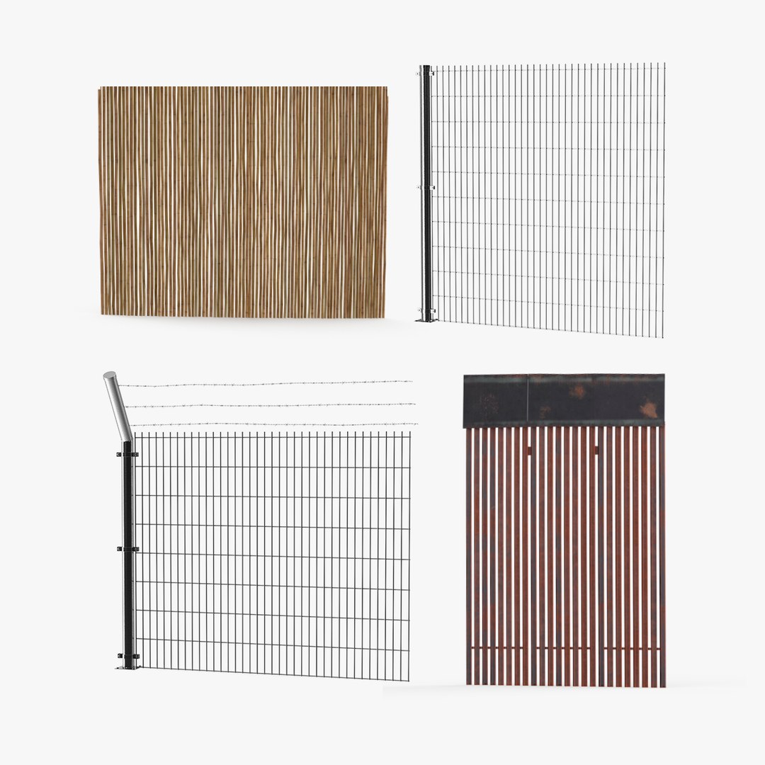 Fences Collection 2 3D model preview