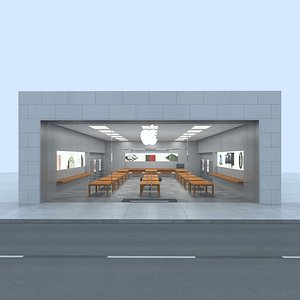 Empty Apple Store 3D