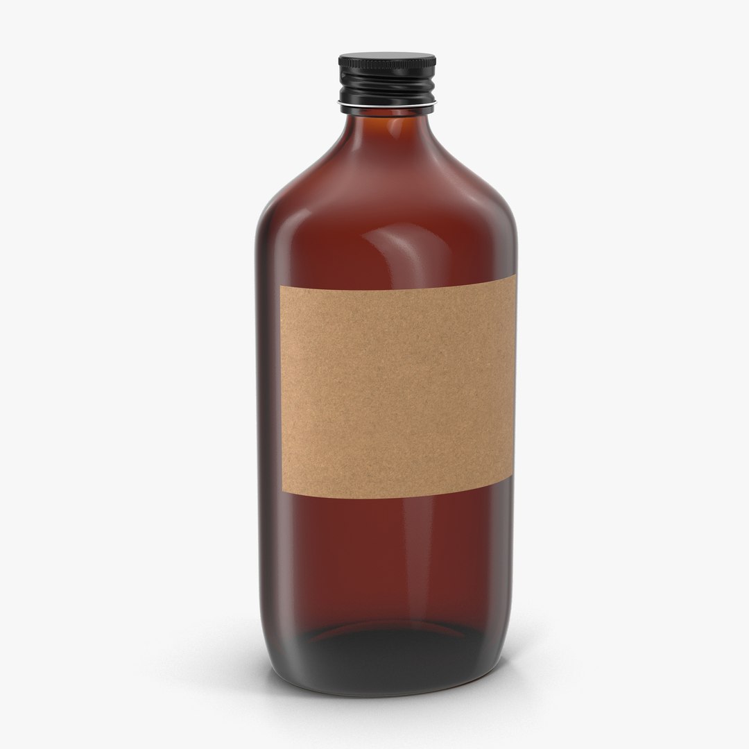 Cold Brew Bottle 6 3D Model 3D model preview