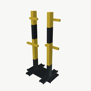 Steel Plate Storage Rack 3D model