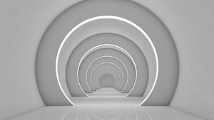 3D Sci Fi Tunnel