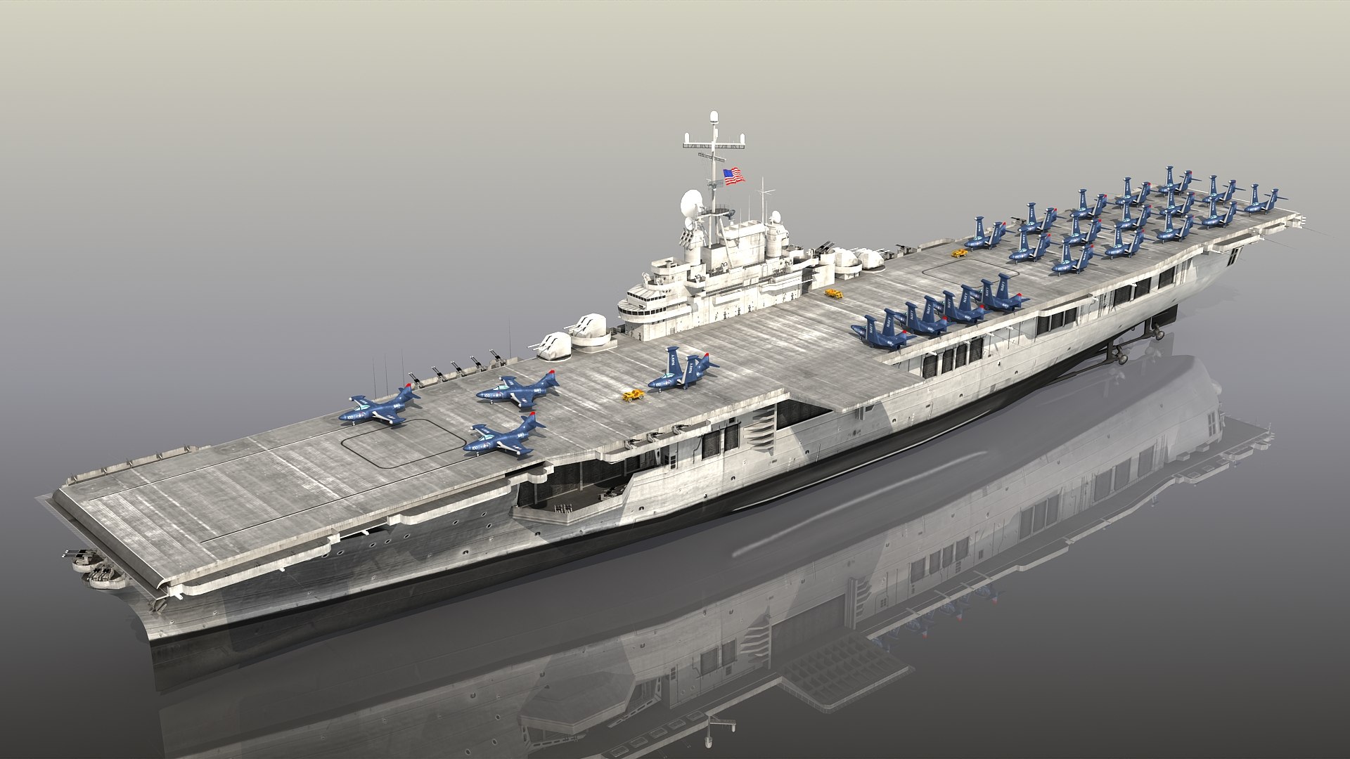 Uss Leyte Cv-32 Cvs 3D Model - TurboSquid 1541218