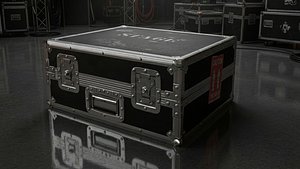 Professional Flight Case PBR Low-poly 3D model