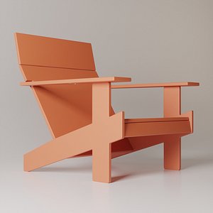 3D chair lollygagger lounge model