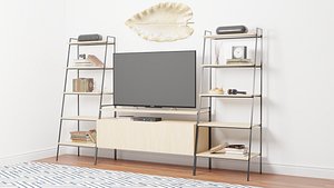 entertainment wall ladder 3D model