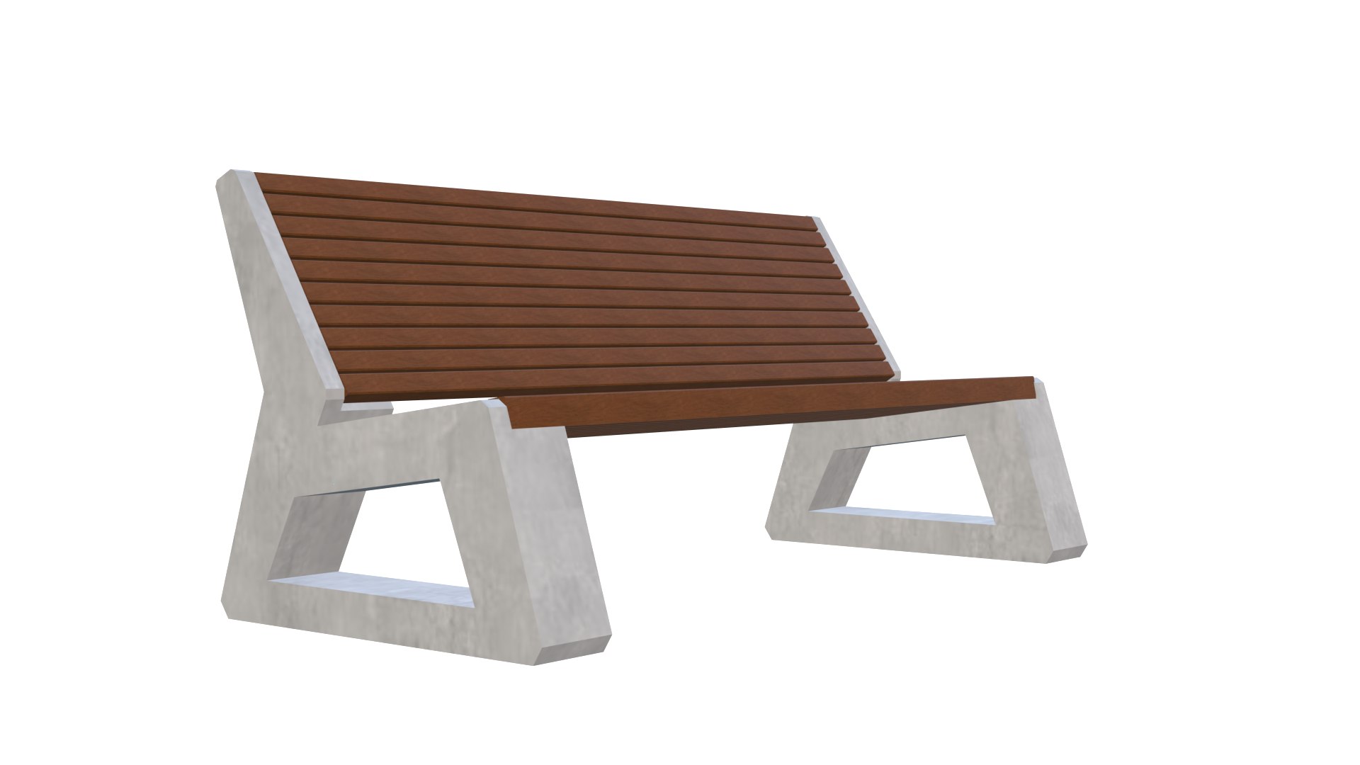 3D Low Poly Concrete Bench 3D Model Model - TurboSquid 2300127